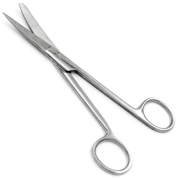 PI-02-1154. Ножиці операційні зігнуті з одним гострим кінцем, 170 мм. PARADISE